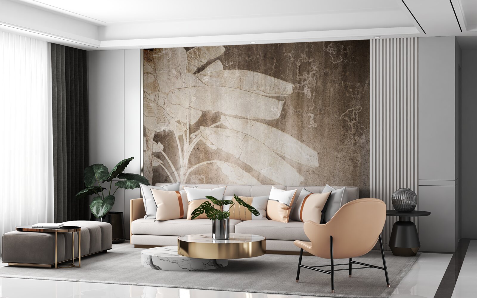 Fototapeta samotne drzewo w abstrakcyjnym stylu