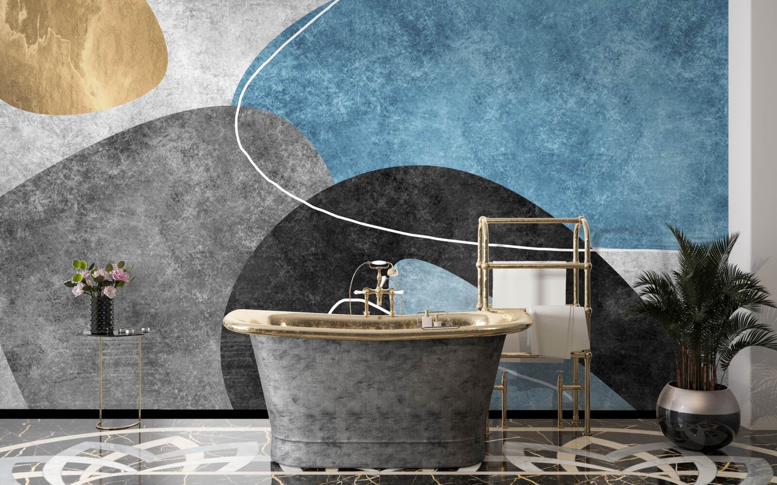 Fototapeta pastelowe odcienie marmuru