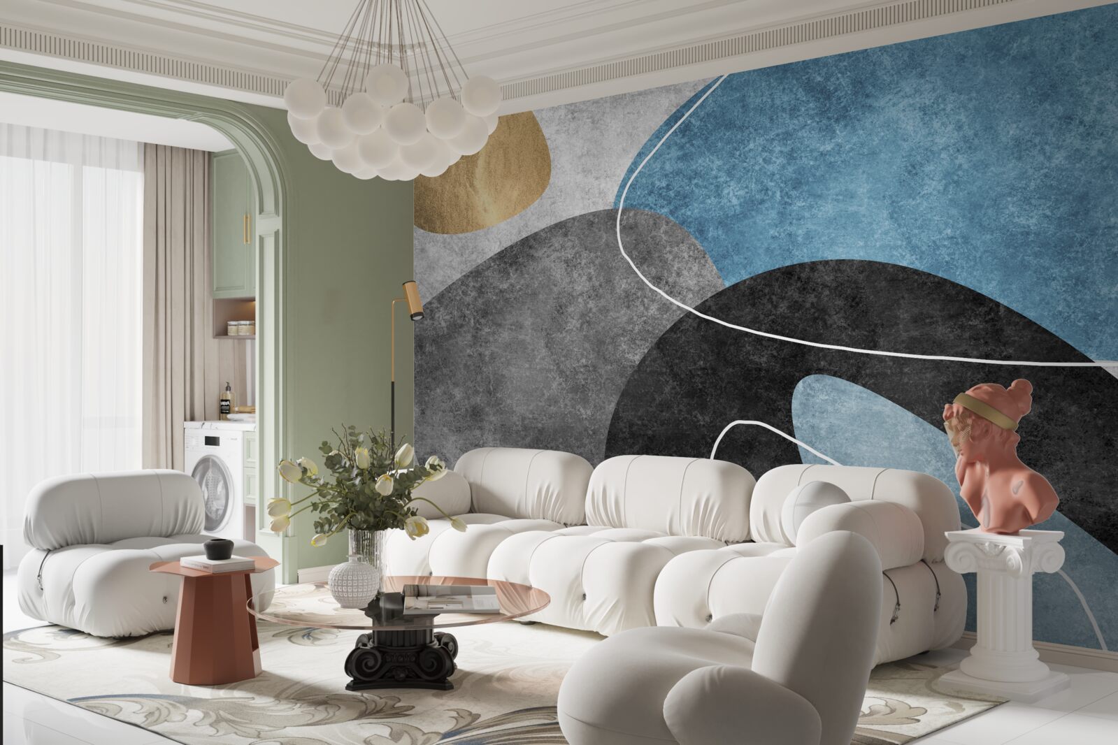 Fototapeta pastelowe odcienie marmuru