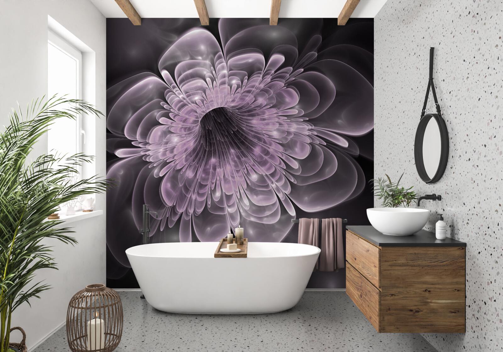 Fototapeta kryształowy pączek kwiatowy