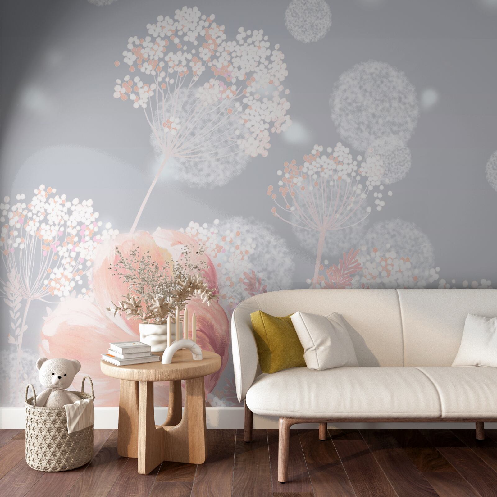 Fototapeta delikatne letnie kwiaty