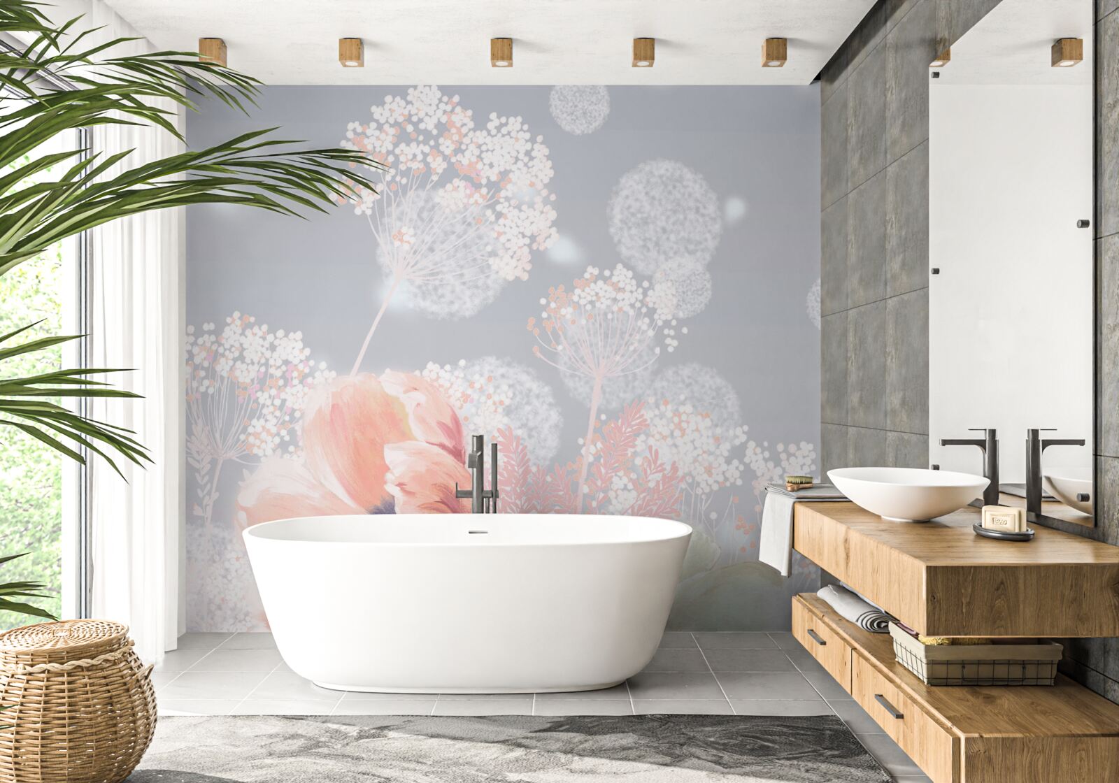 Fototapeta delikatne letnie kwiaty