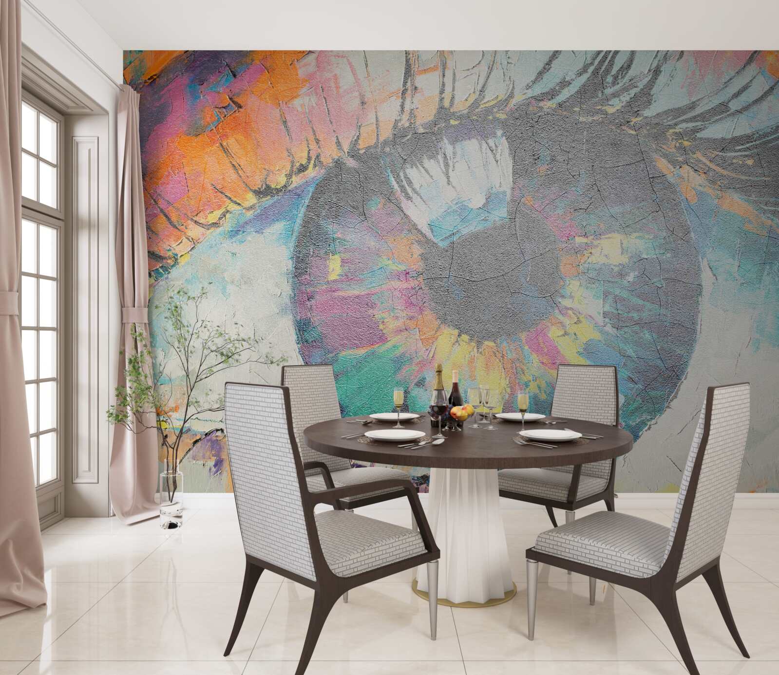 Fototapeta zbliżenie źrenicy oka