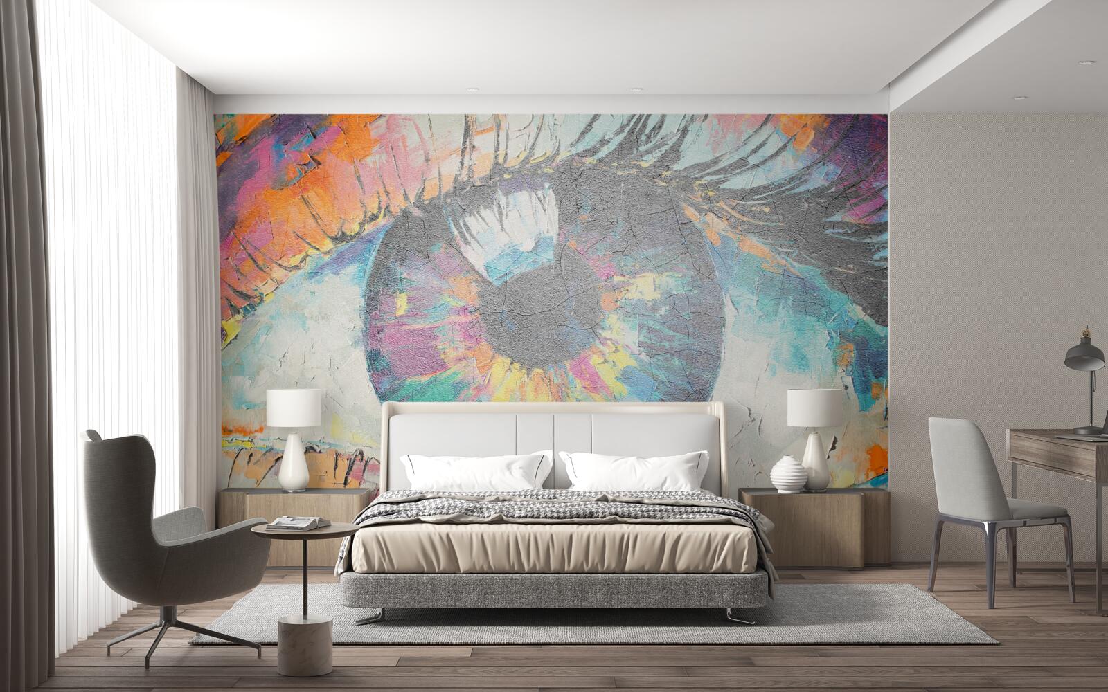 Fototapeta zbliżenie źrenicy oka