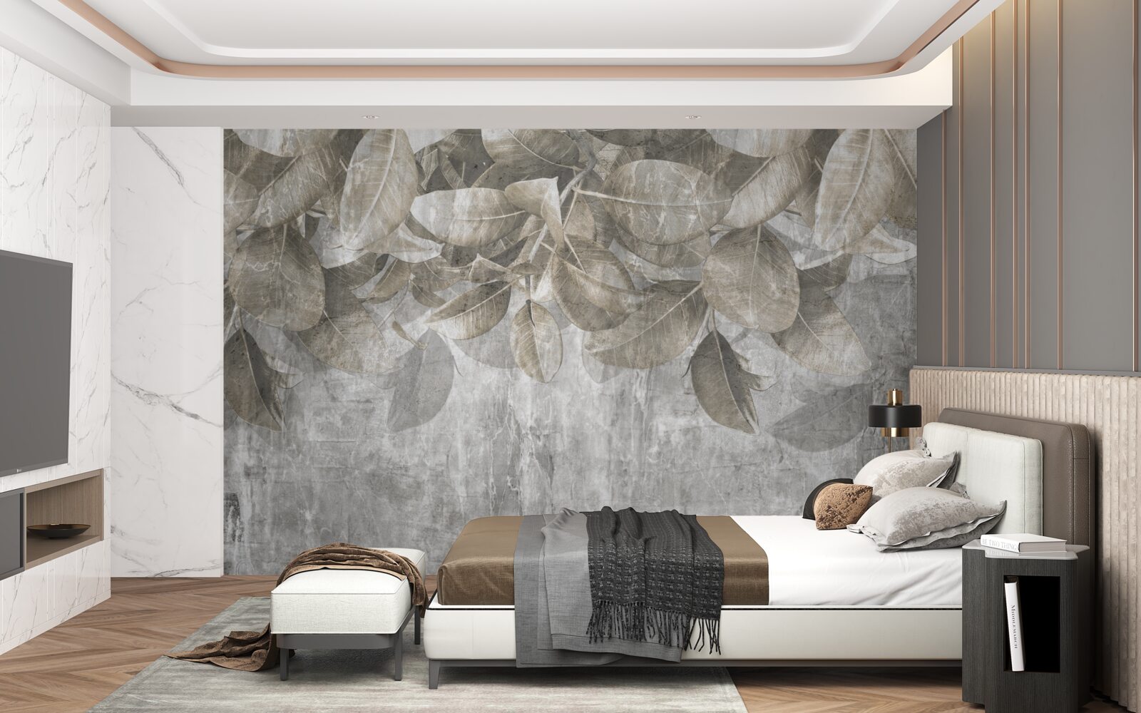 Fototapeta liście eukaliptusa opadają na ziemię