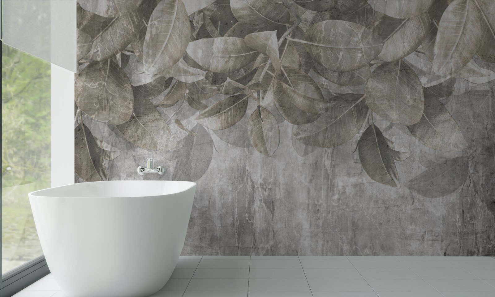 Fototapeta liście eukaliptusa opadają na ziemię