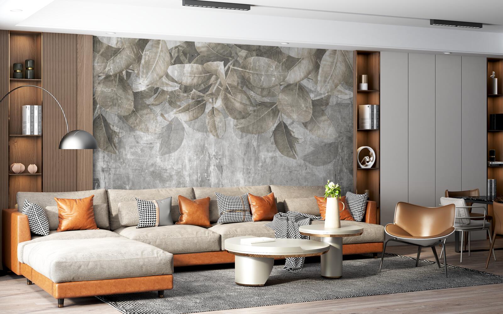 Fototapeta liście eukaliptusa opadają na ziemię