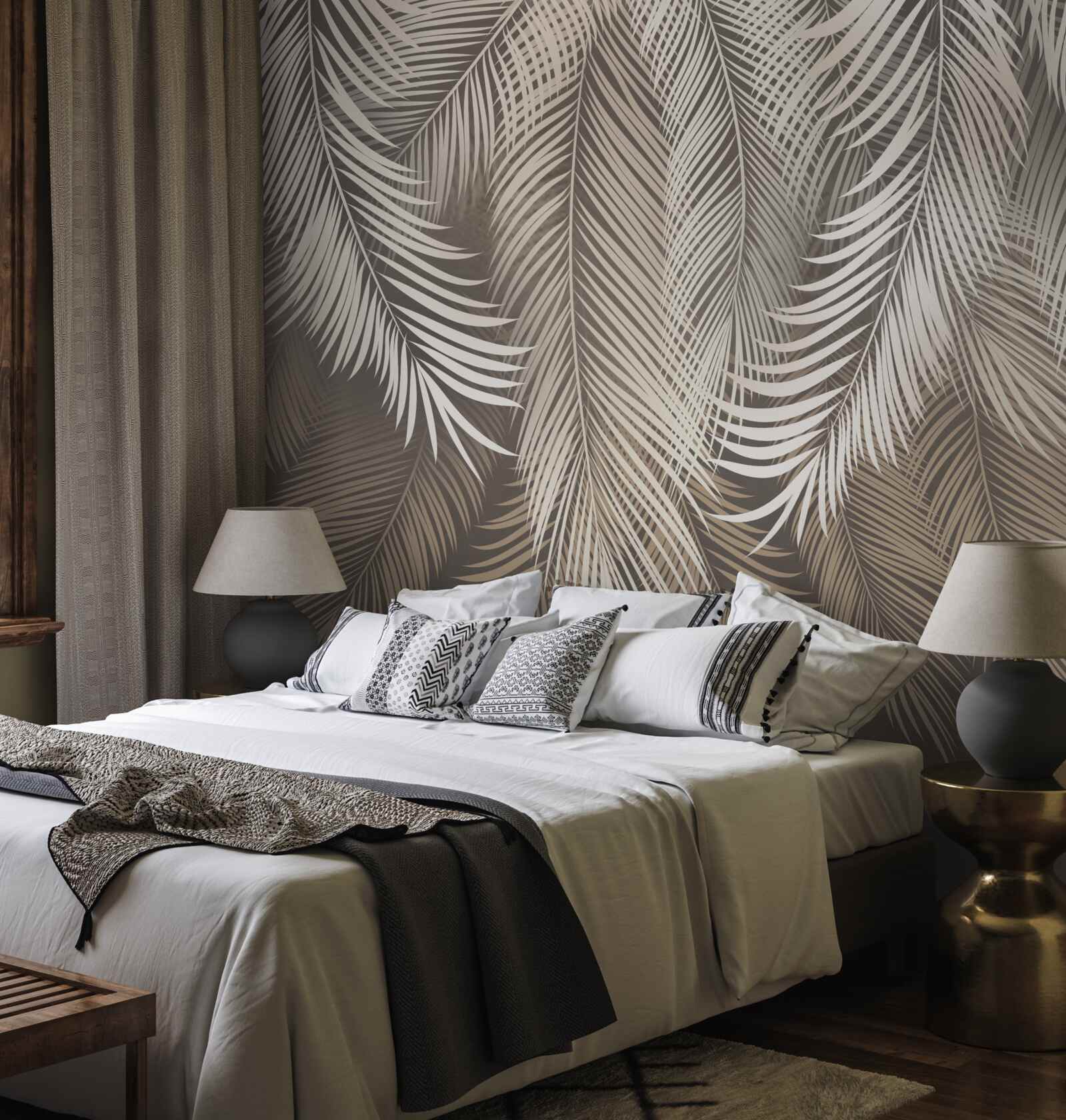 Fototapeta liście paproci, wydłużone