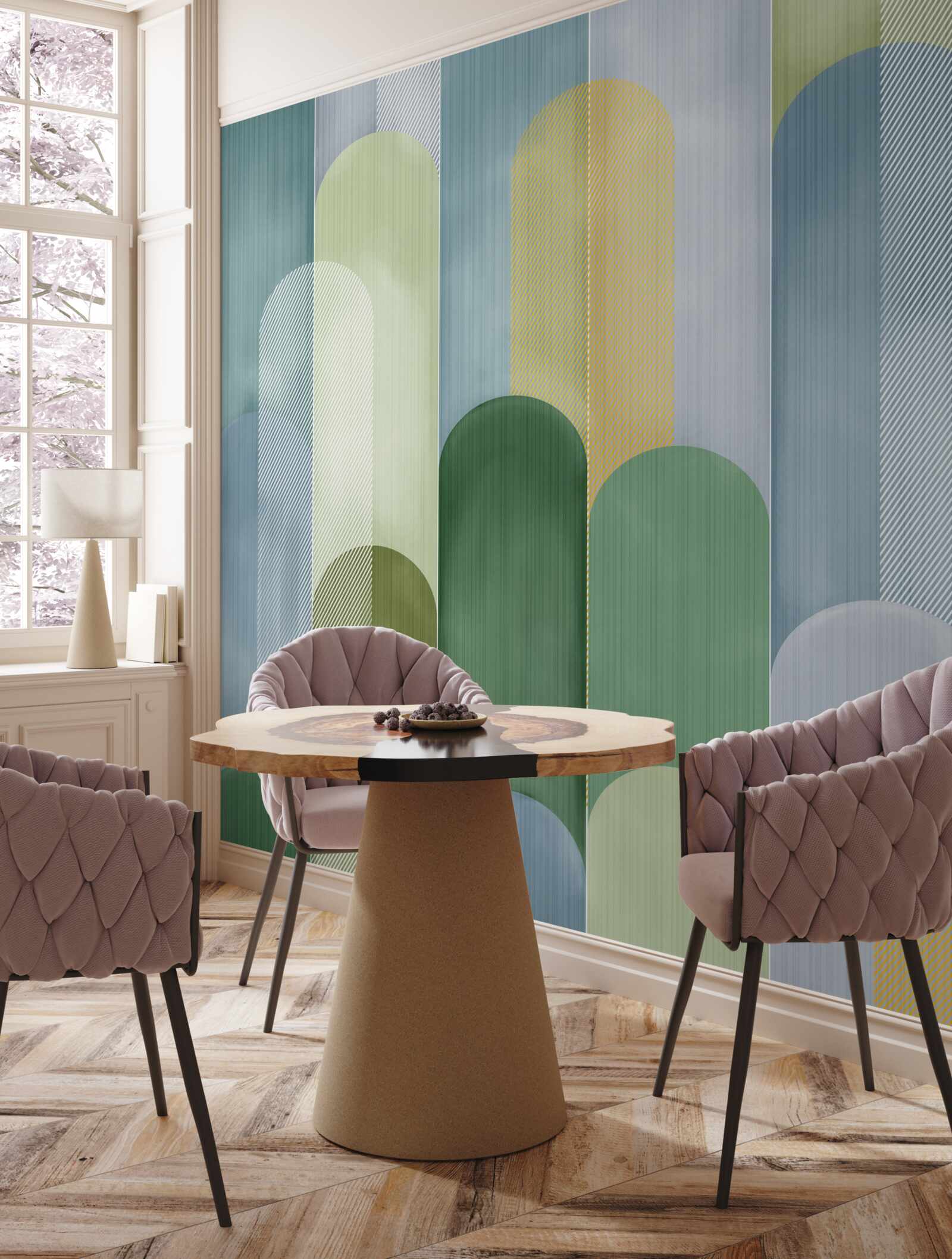 Fototapeta abstrakcyjne linie pionowe