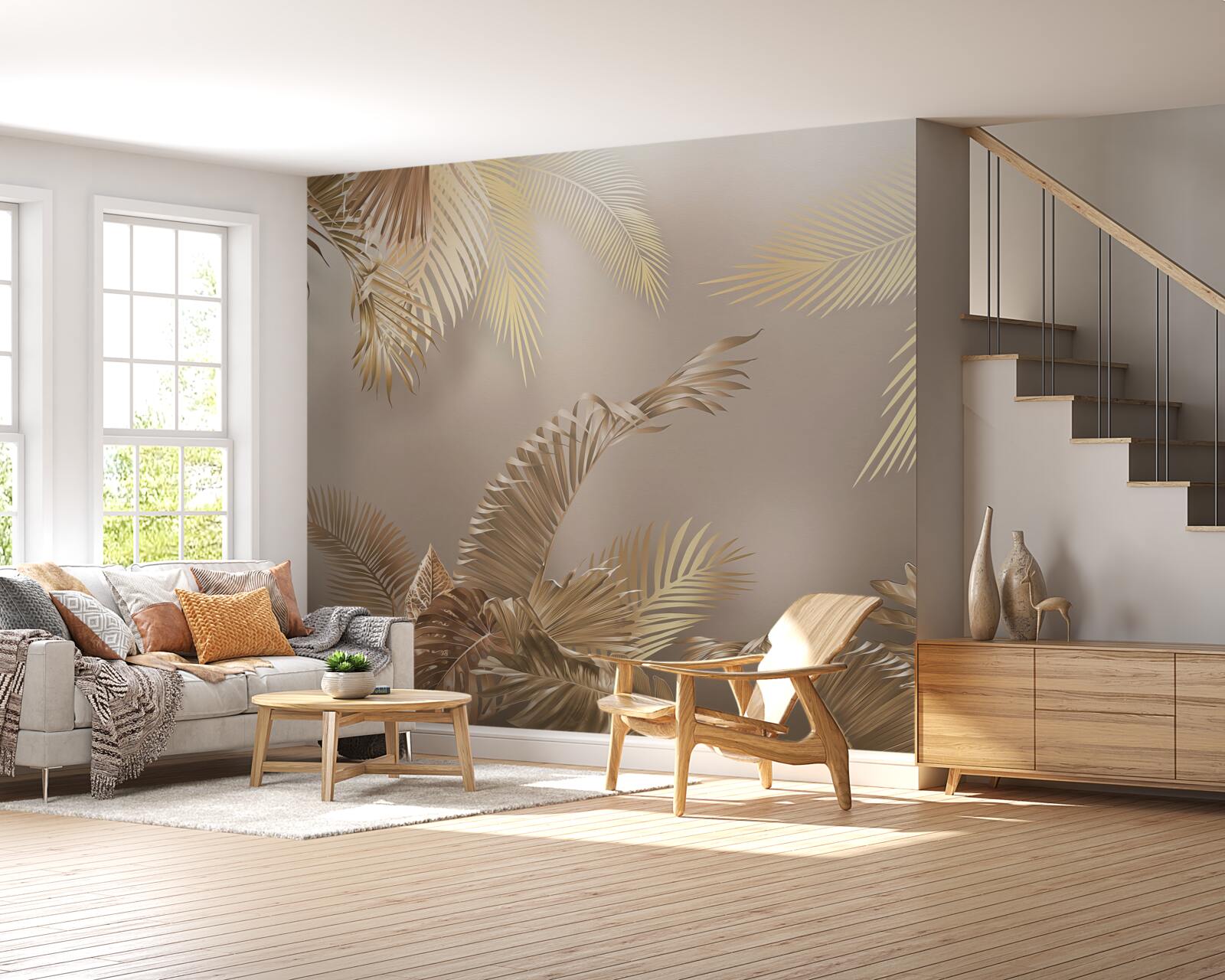 Fototapeta liście paproci o dużej objętości