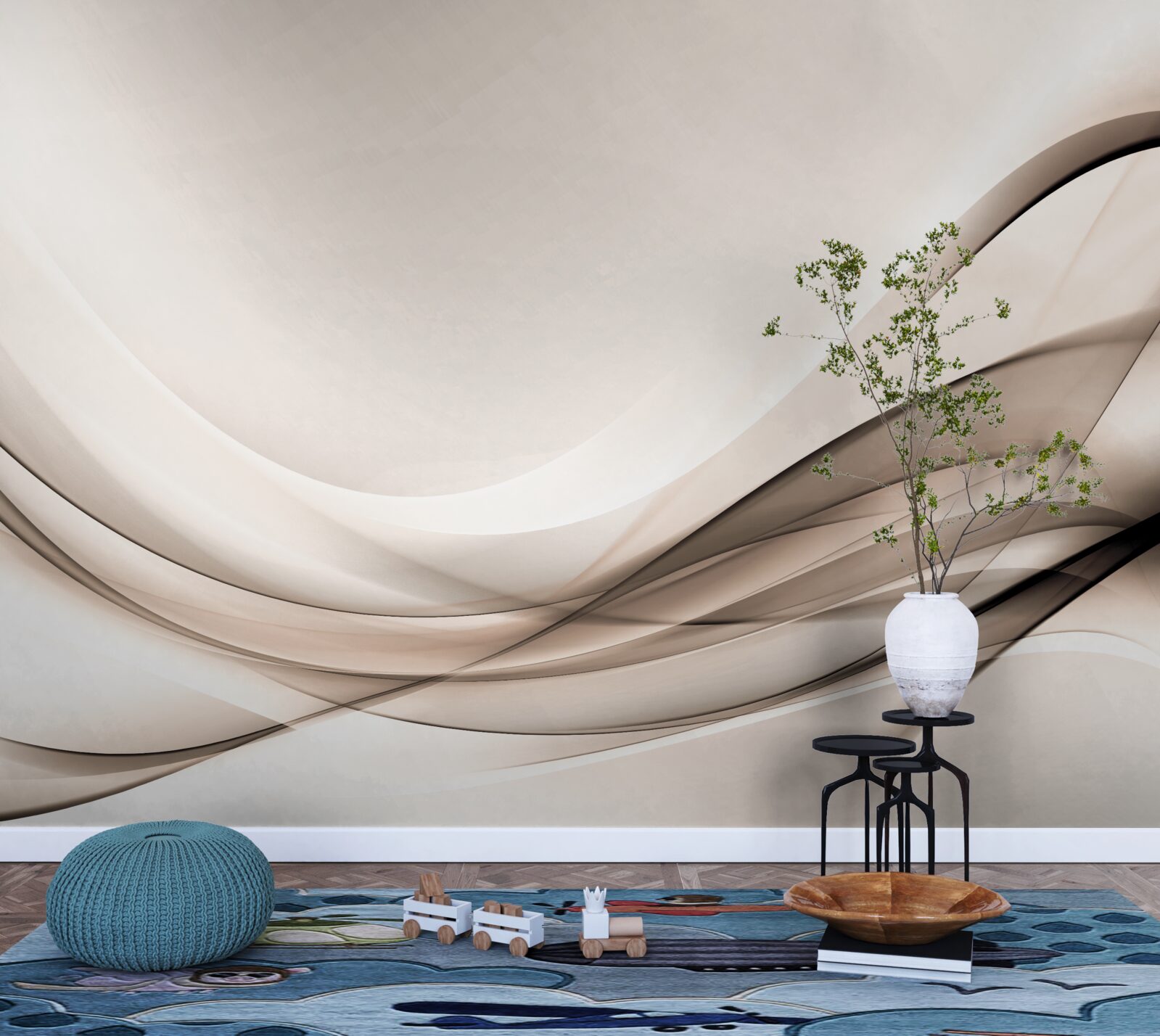 Fototapeta gładkie krzywizny jedwabiu