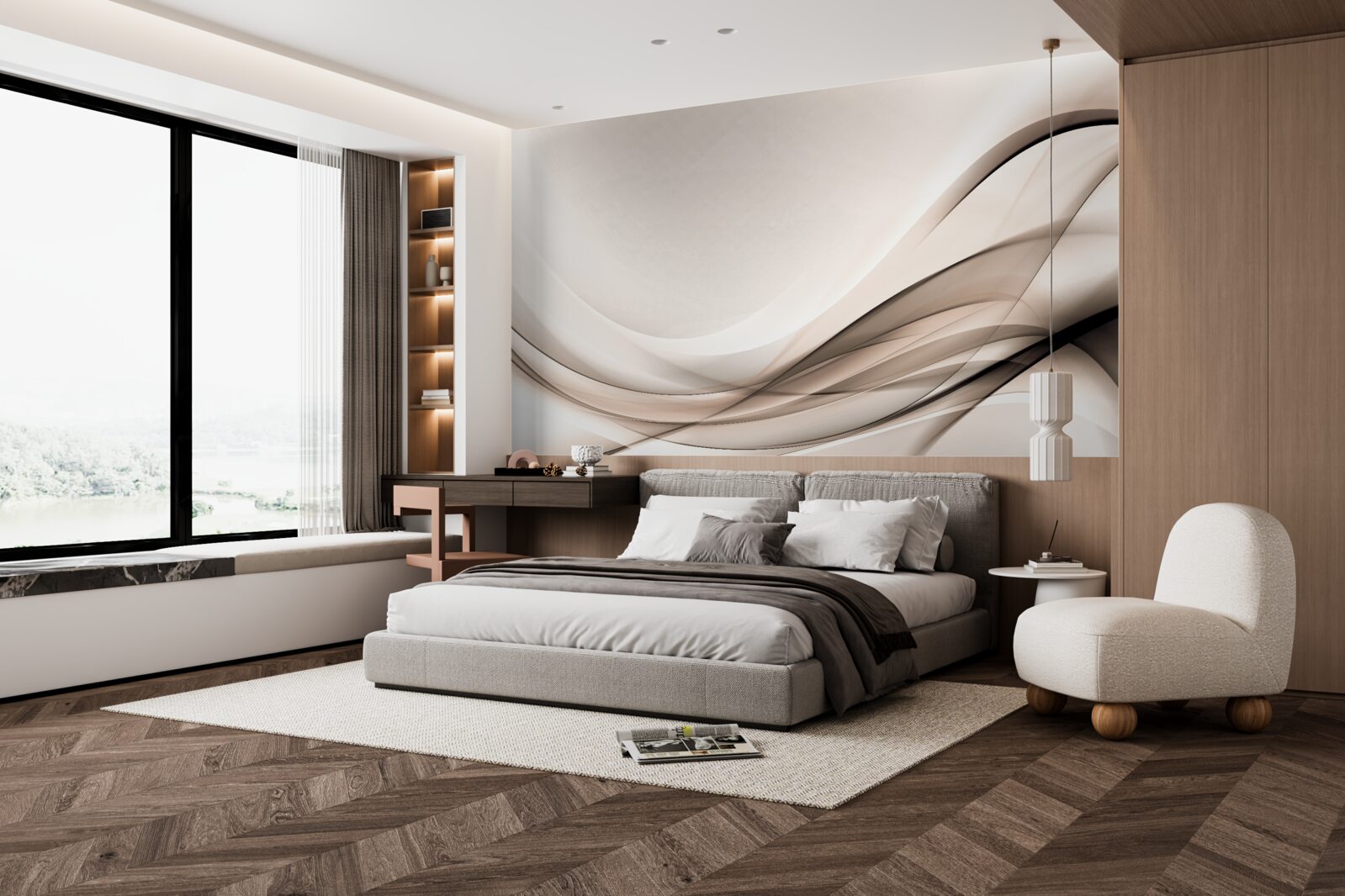 Fototapeta gładkie krzywizny jedwabiu