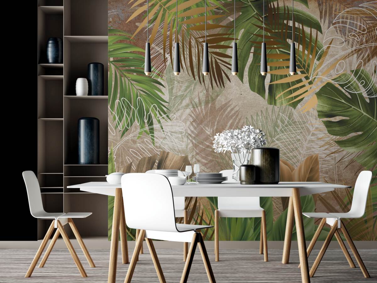 Fototapeta duże blaszki liściowe lasów tropikalnych