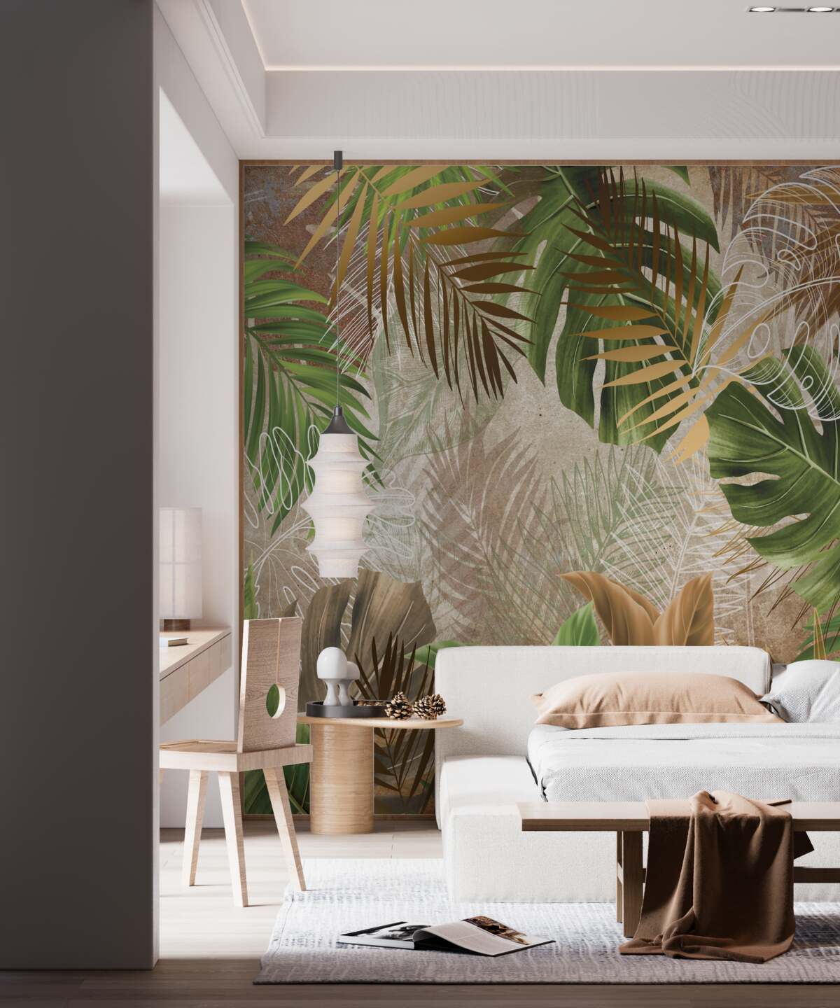 Fototapeta duże blaszki liściowe lasów tropikalnych