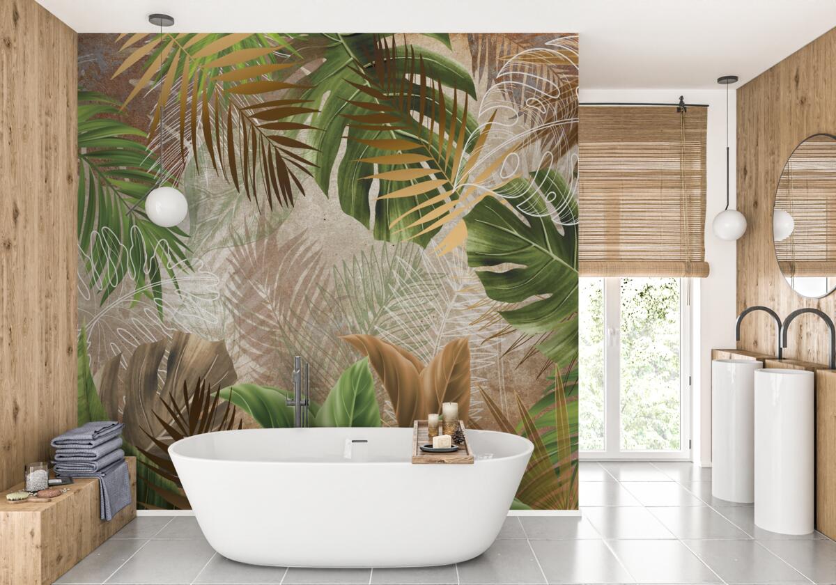 Fototapeta duże blaszki liściowe lasów tropikalnych