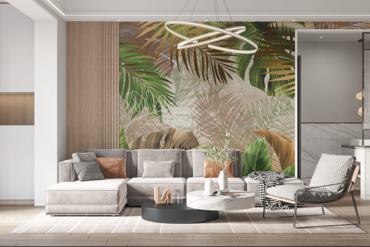 Fototapeta duże blaszki liściowe lasów tropikalnych