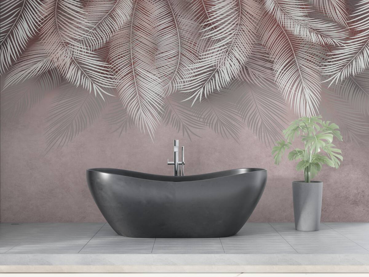 Fototapeta lekkie paprocie zwisają