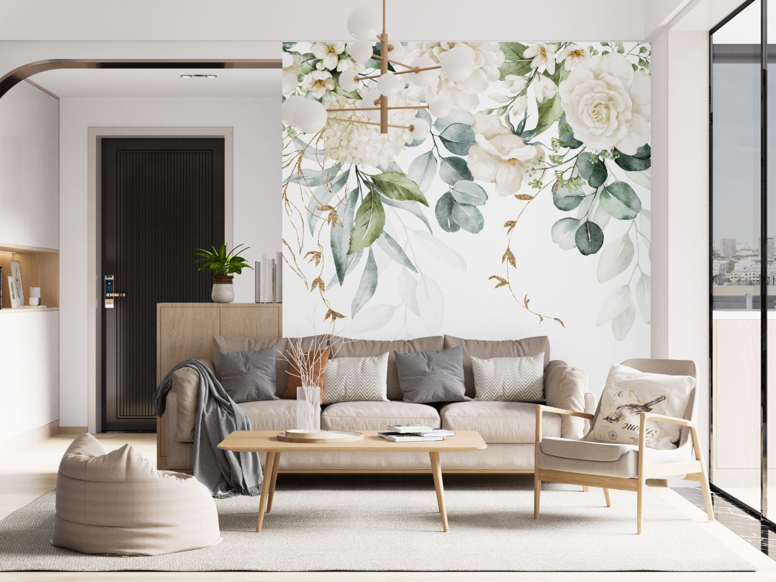 Fototapeta jasne róże i blade bzy