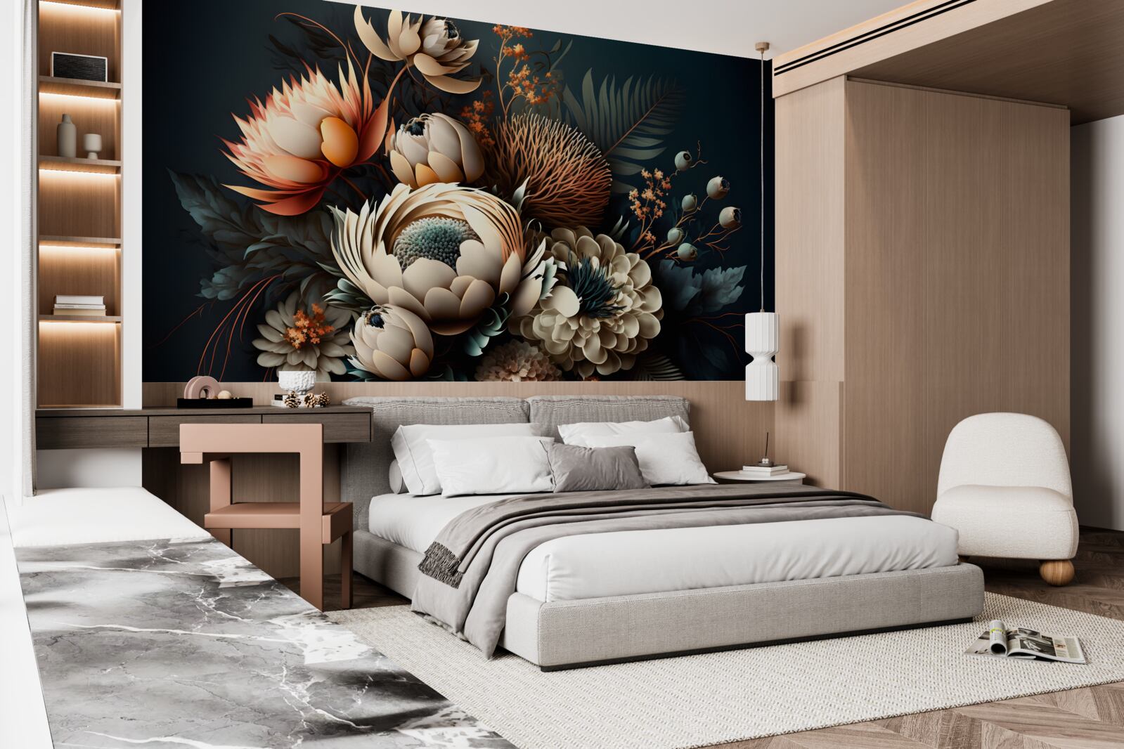 Fototapeta bukiet jesiennych kwiatów