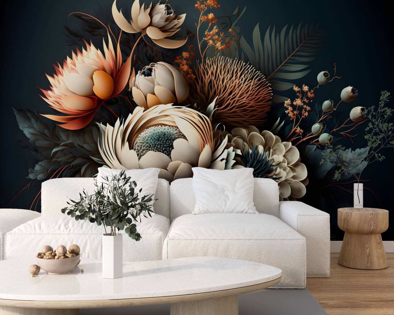 Fototapeta bukiet jesiennych kwiatów