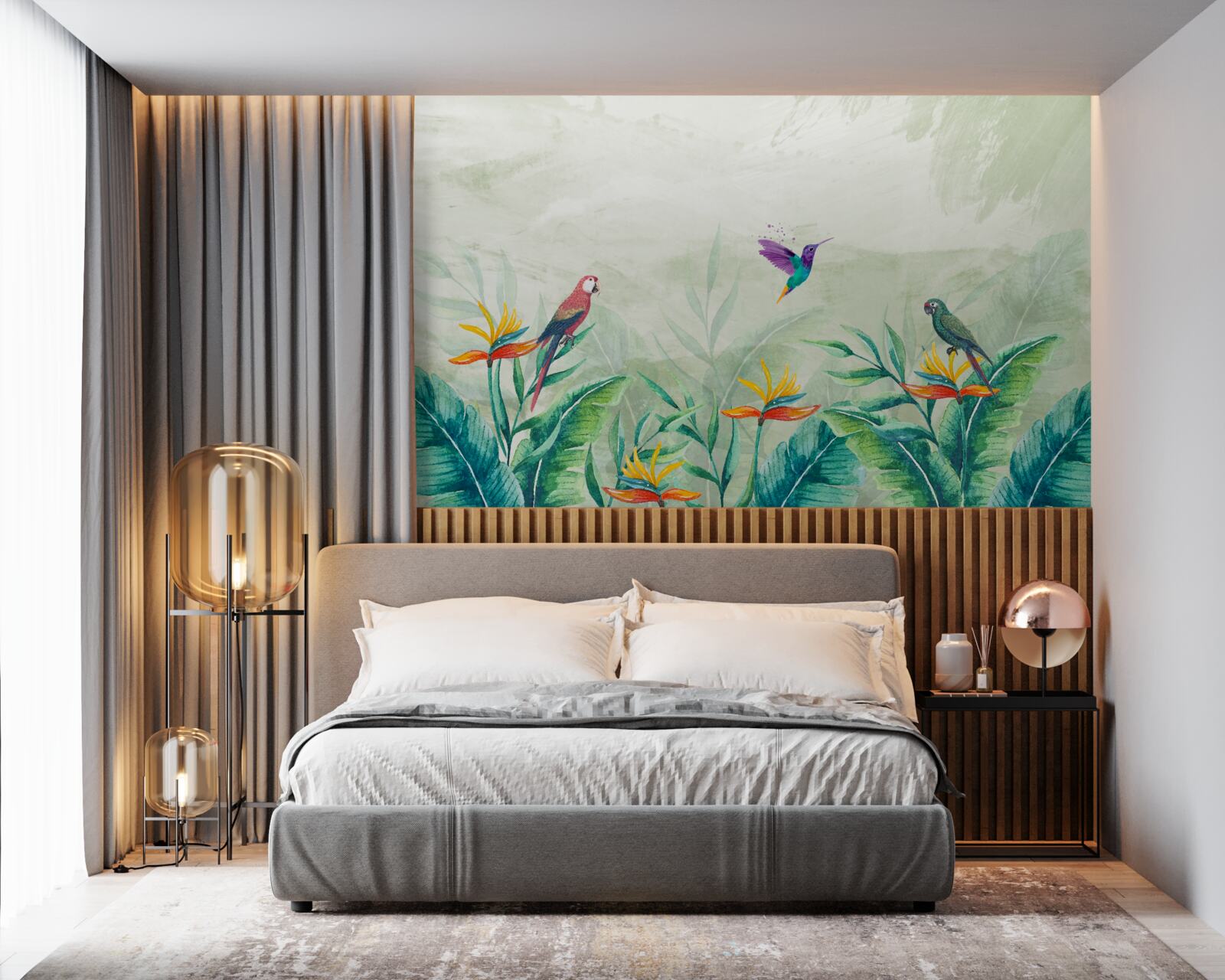 Fototapeta ptaki cieszą się o poranku