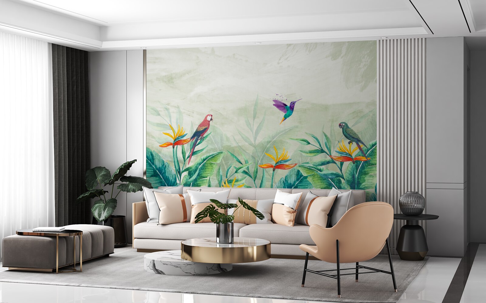 Fototapeta ptaki cieszą się o poranku