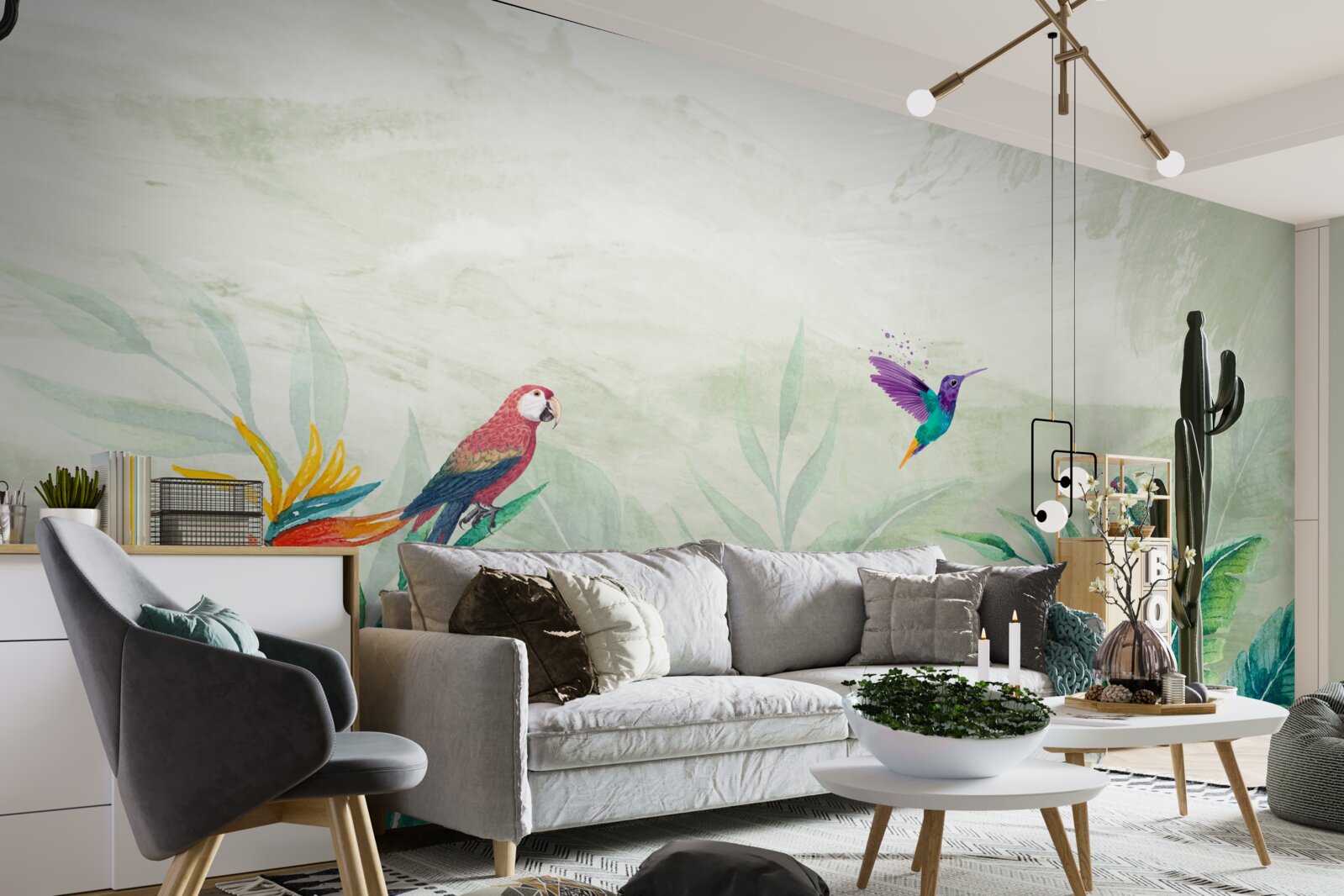 Fototapeta ptaki cieszą się o poranku