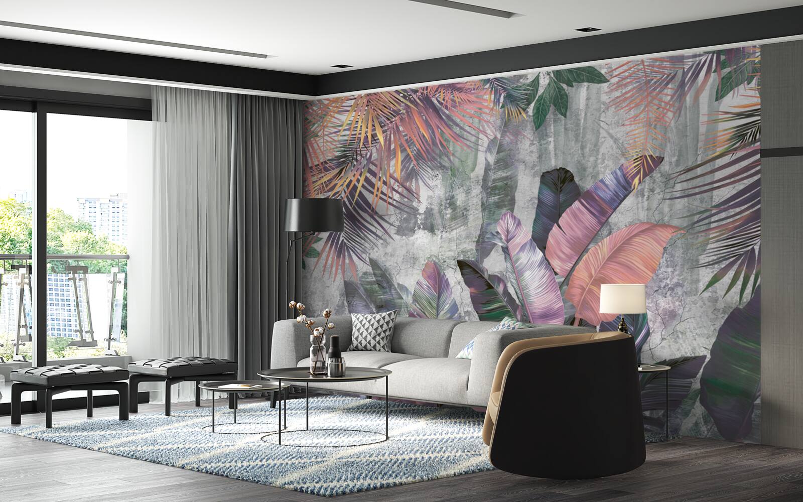 Fototapeta bujne tropiki podczas ulewy