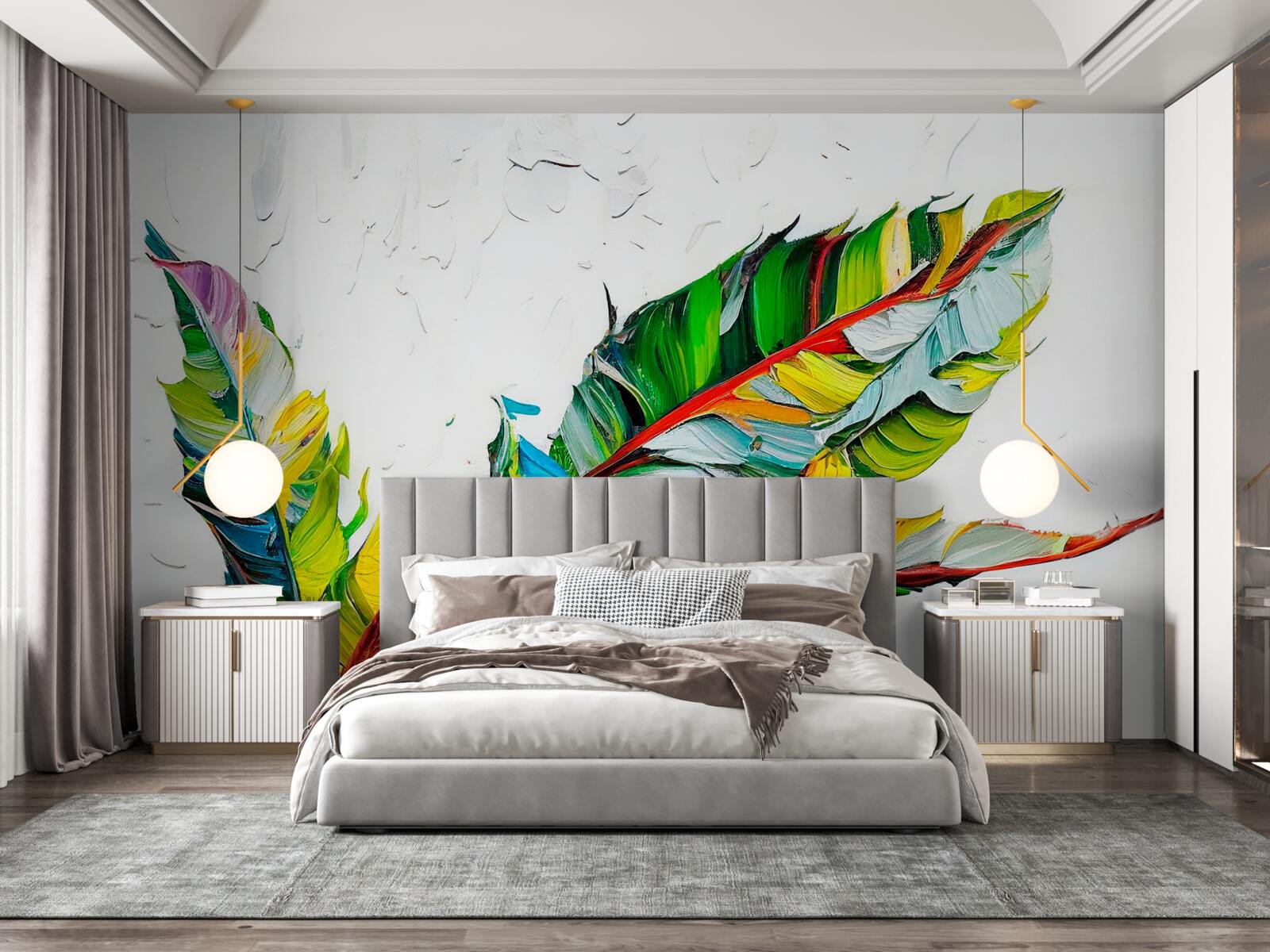 Fototapeta arkusze pomalowane na jasne kolory