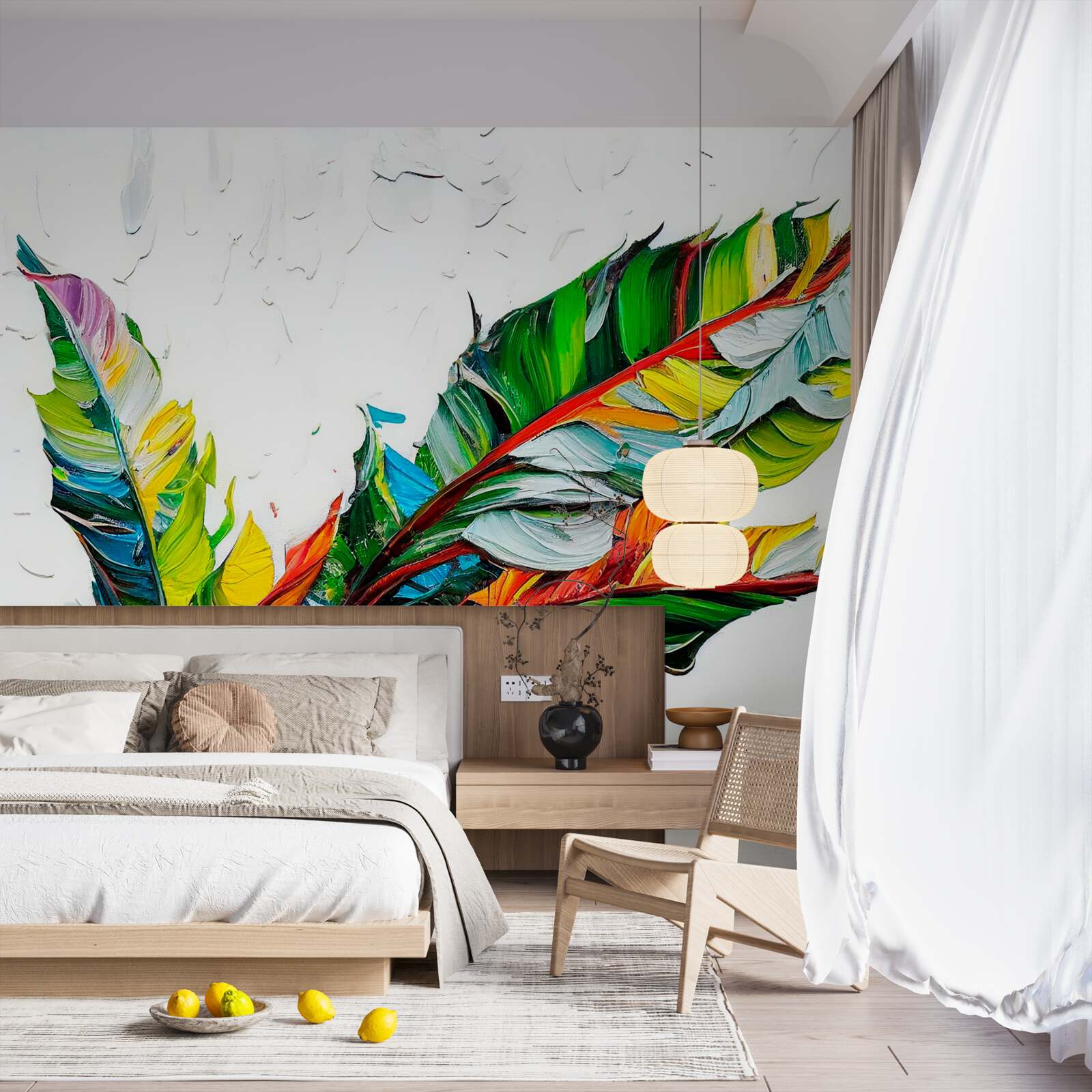 Fototapeta arkusze pomalowane na jasne kolory