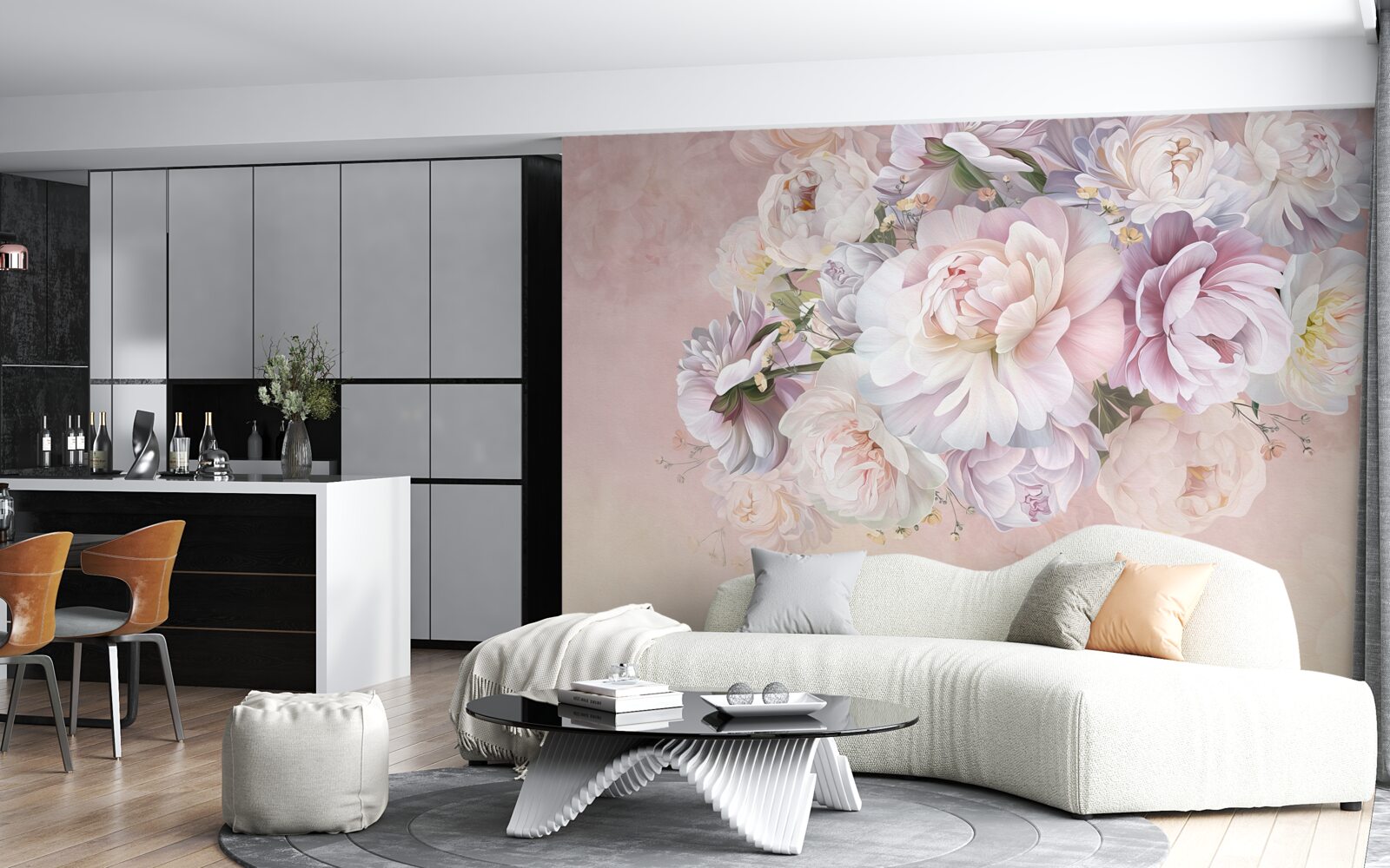 Fototapeta elegancka kompozycja wiosennych kwiatów