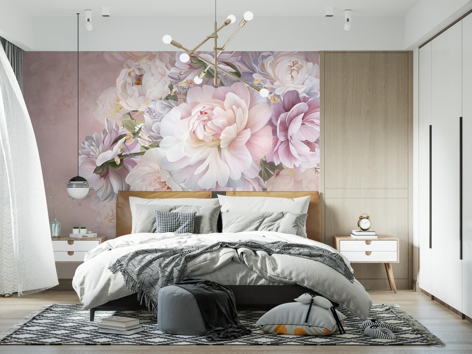 Fototapeta elegancka kompozycja wiosennych kwiatów