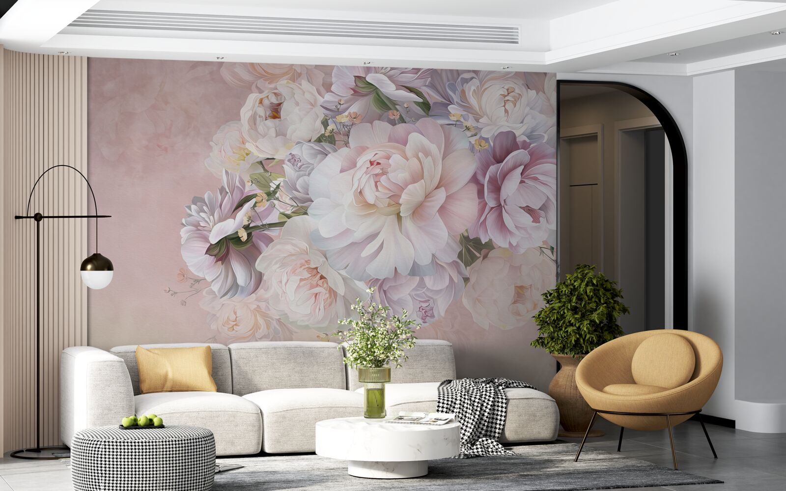 Fototapeta elegancka kompozycja wiosennych kwiatów