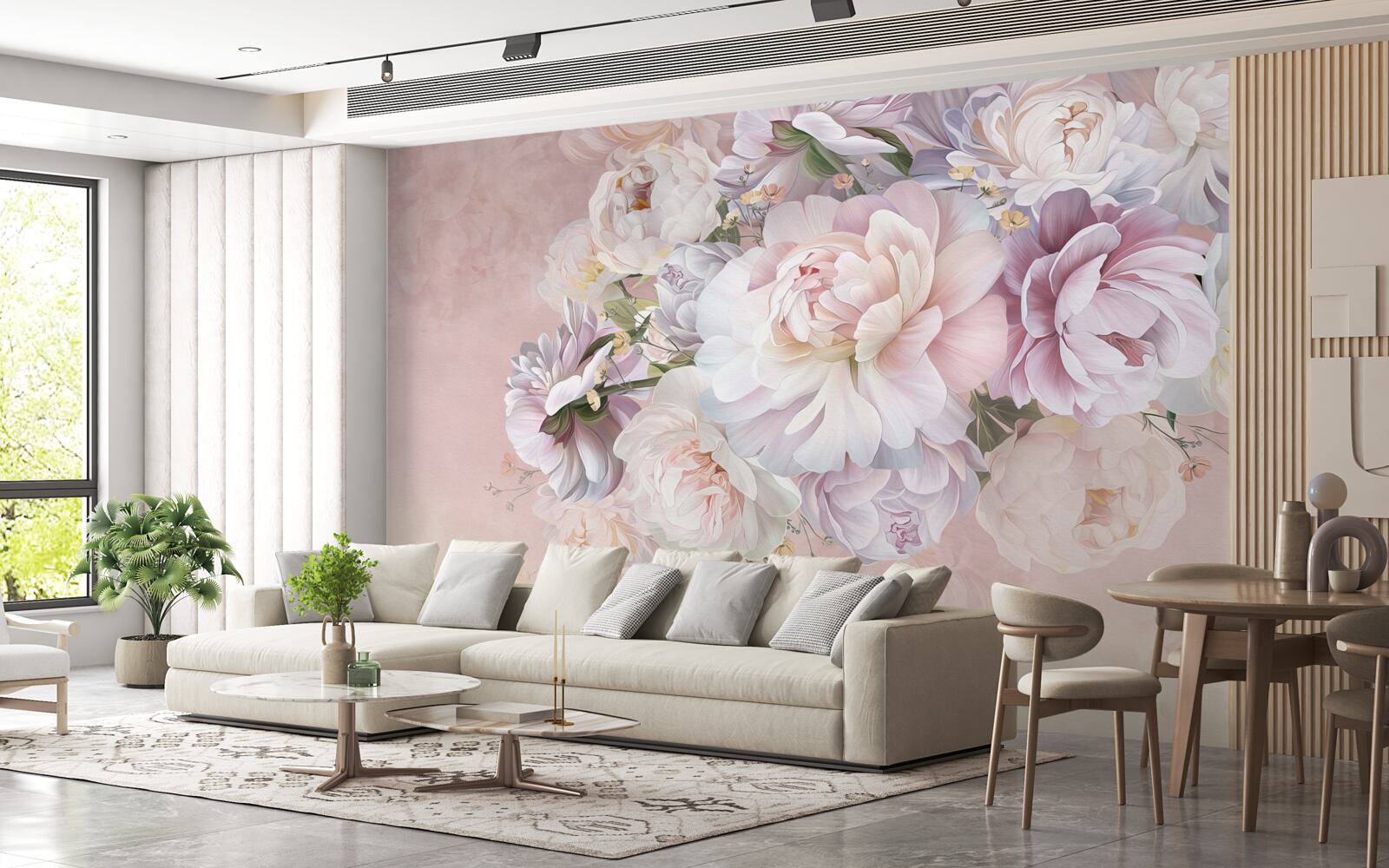 Fototapeta elegancka kompozycja wiosennych kwiatów