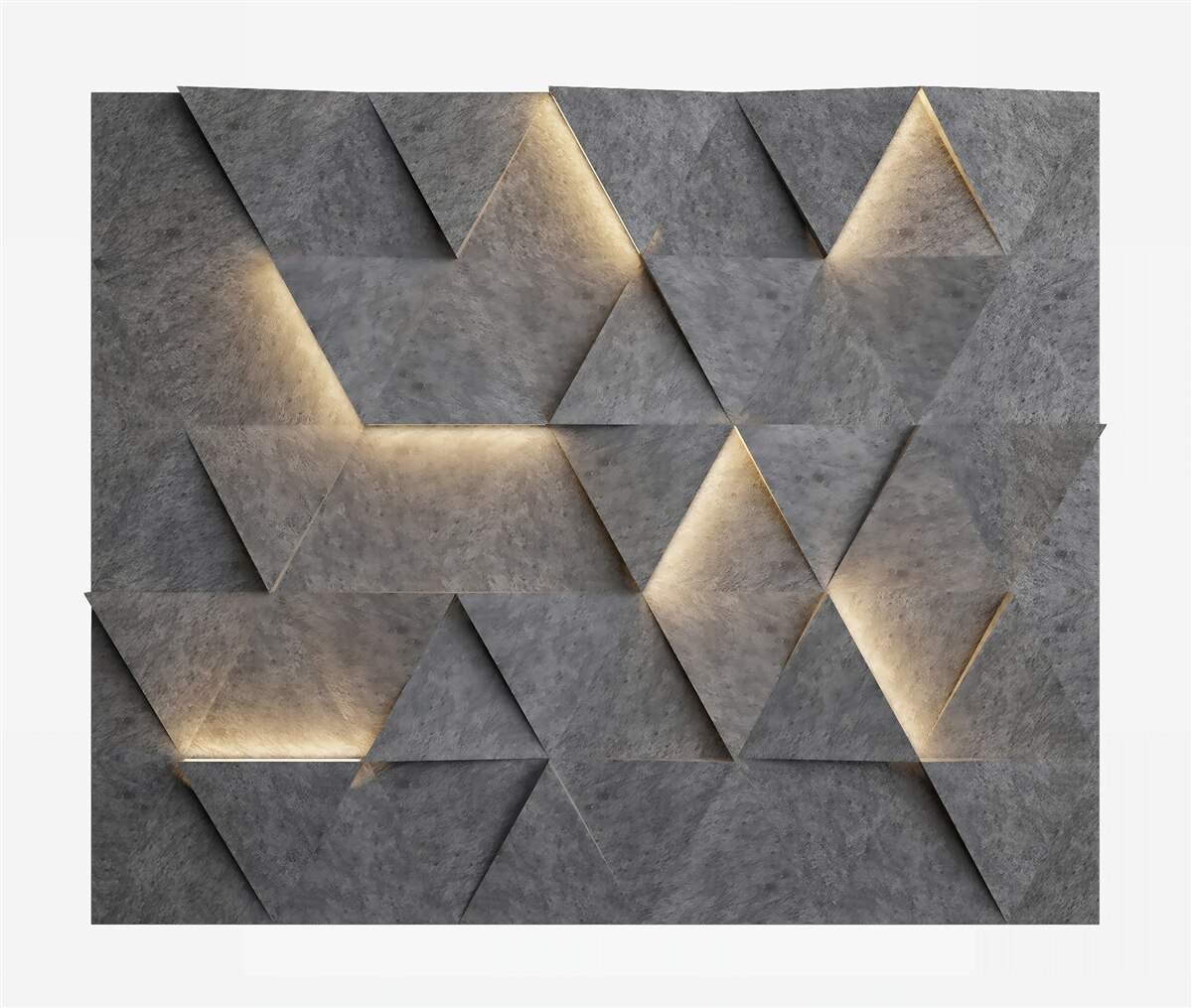 Fototapeta Świecące trójkąty wolumetryczne