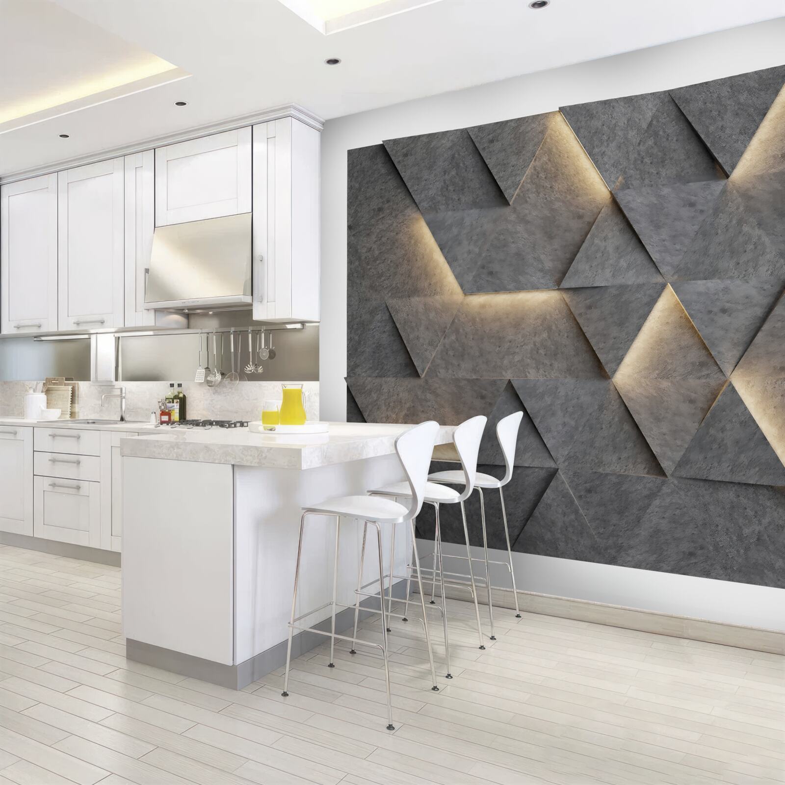 Fototapeta Świecące trójkąty wolumetryczne