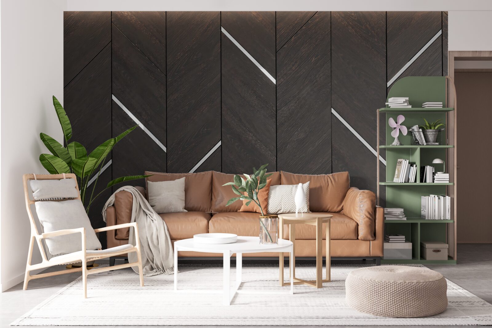 Fototapeta parkiet jest czarny w białe paski