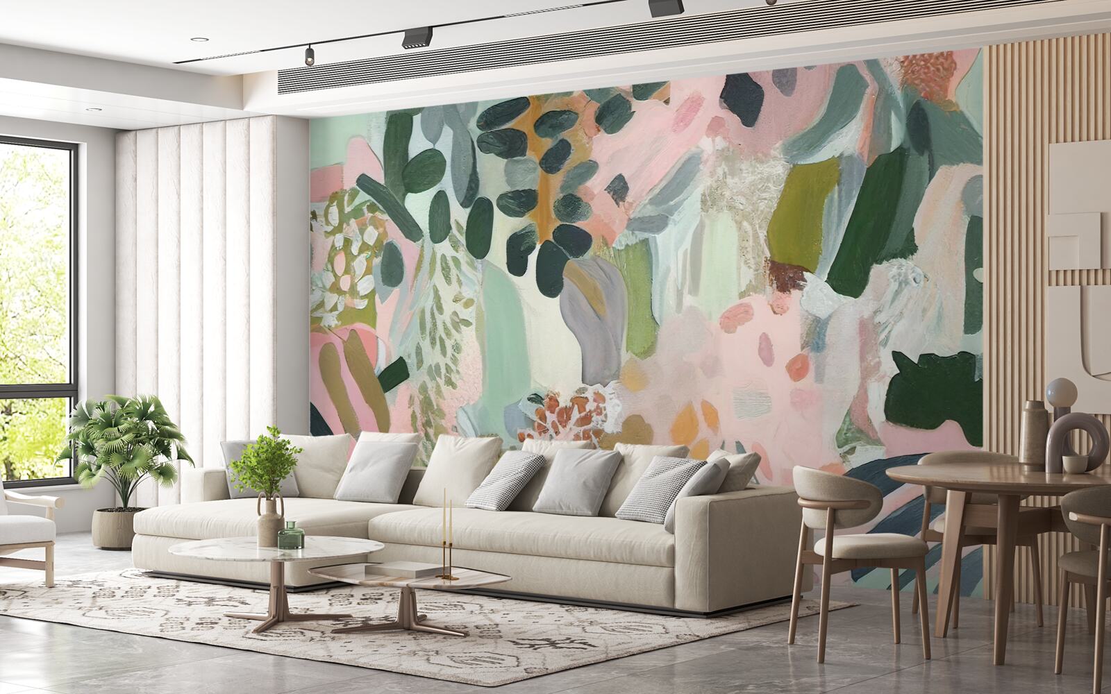 Fototapeta liście dżungli w abstrakcyjnym stylu