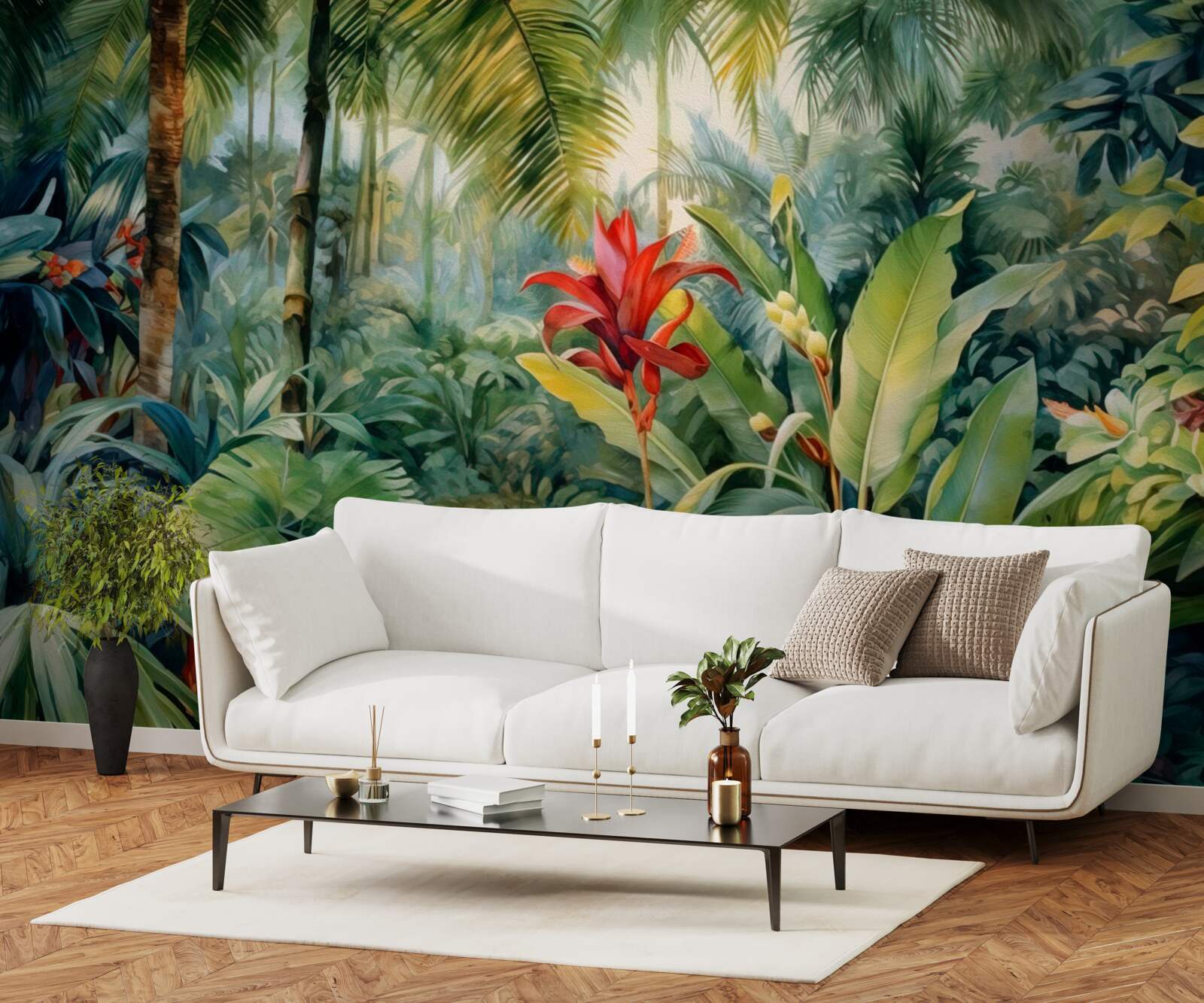 Fototapeta niesamowita różnorodność tropikalnej flory