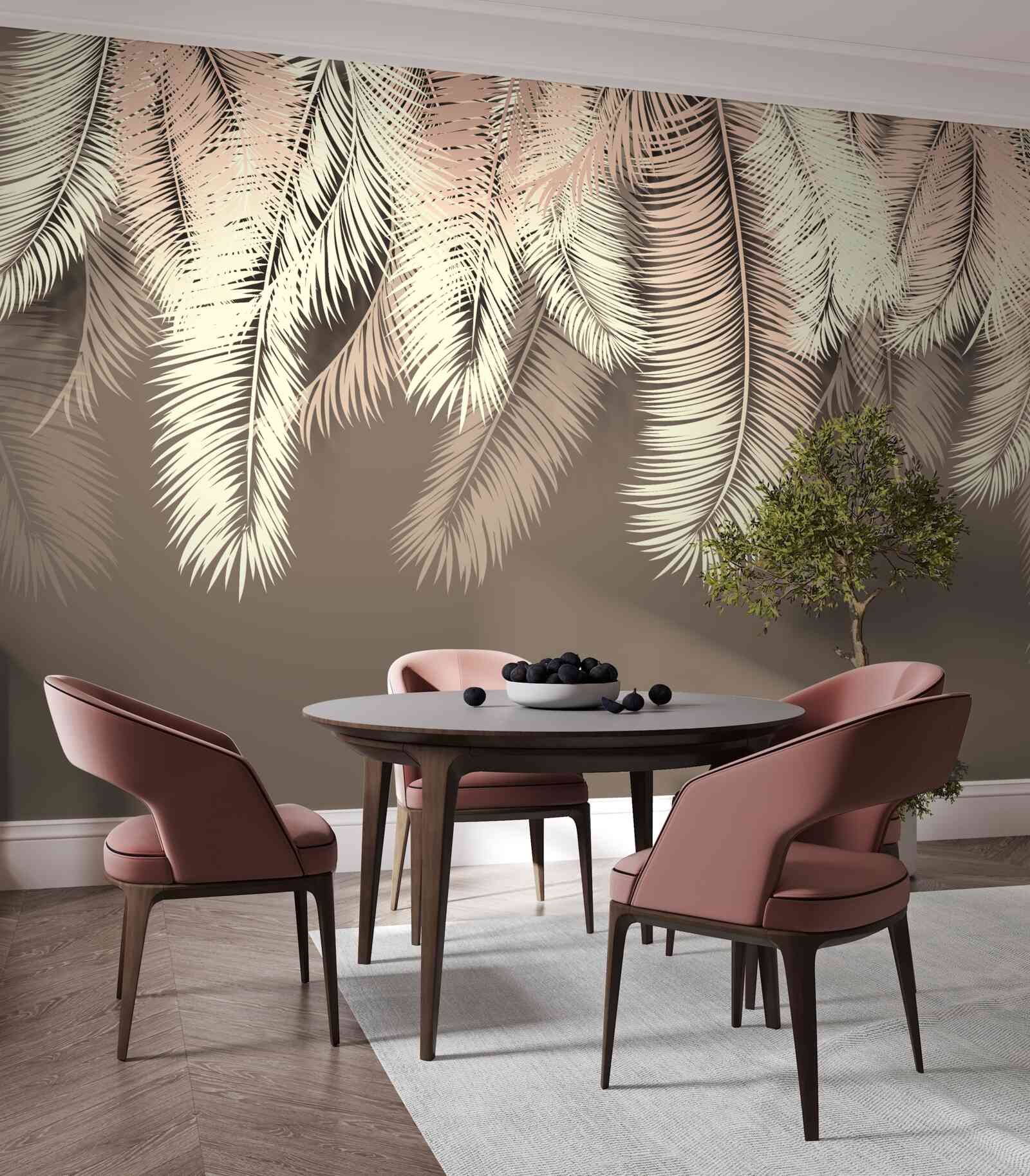 Fototapeta puszyste liście zwisają