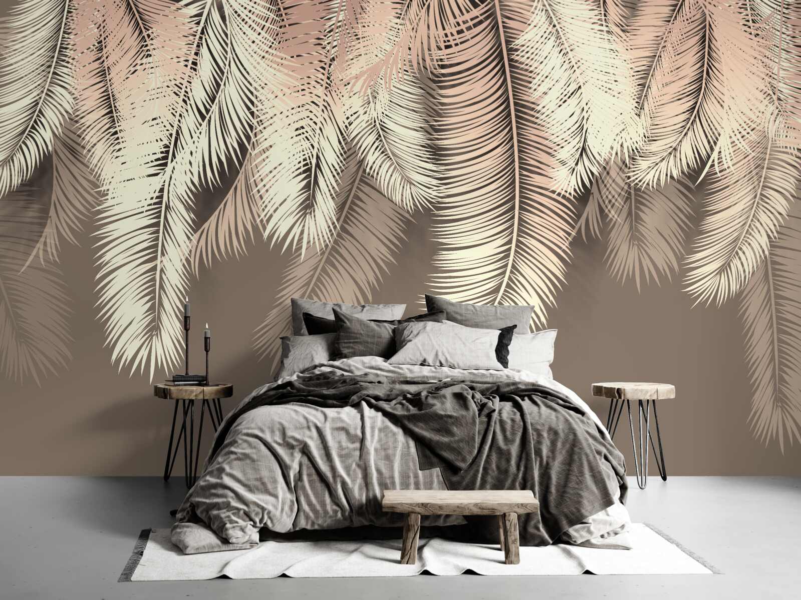 Fototapeta puszyste liście zwisają