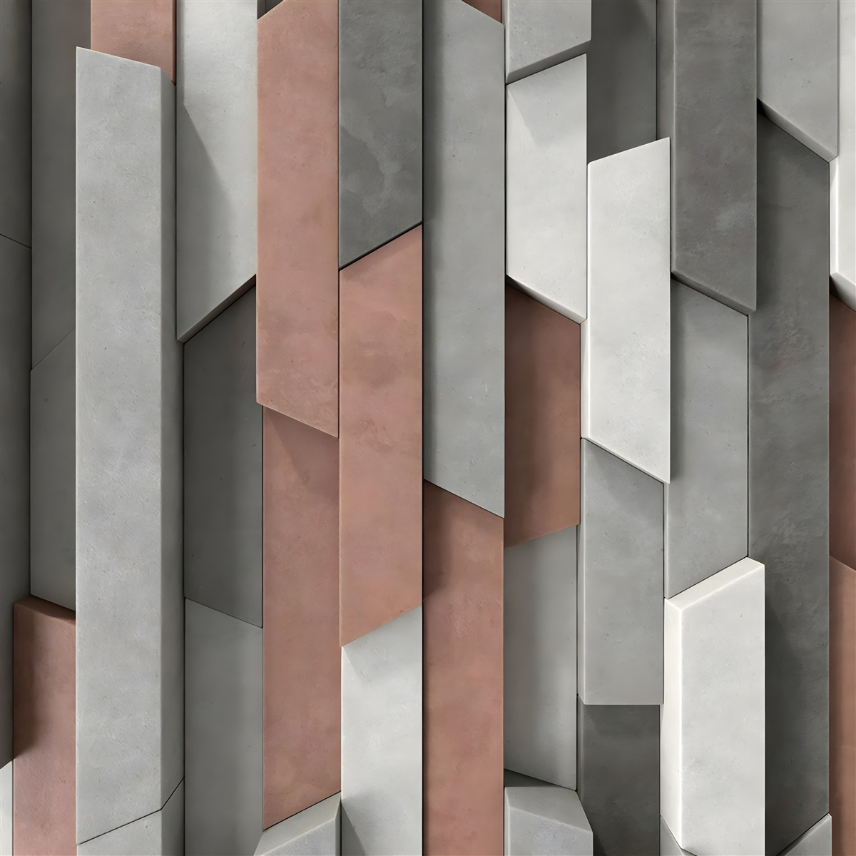 Fototapeta pionowe kształty z objętością