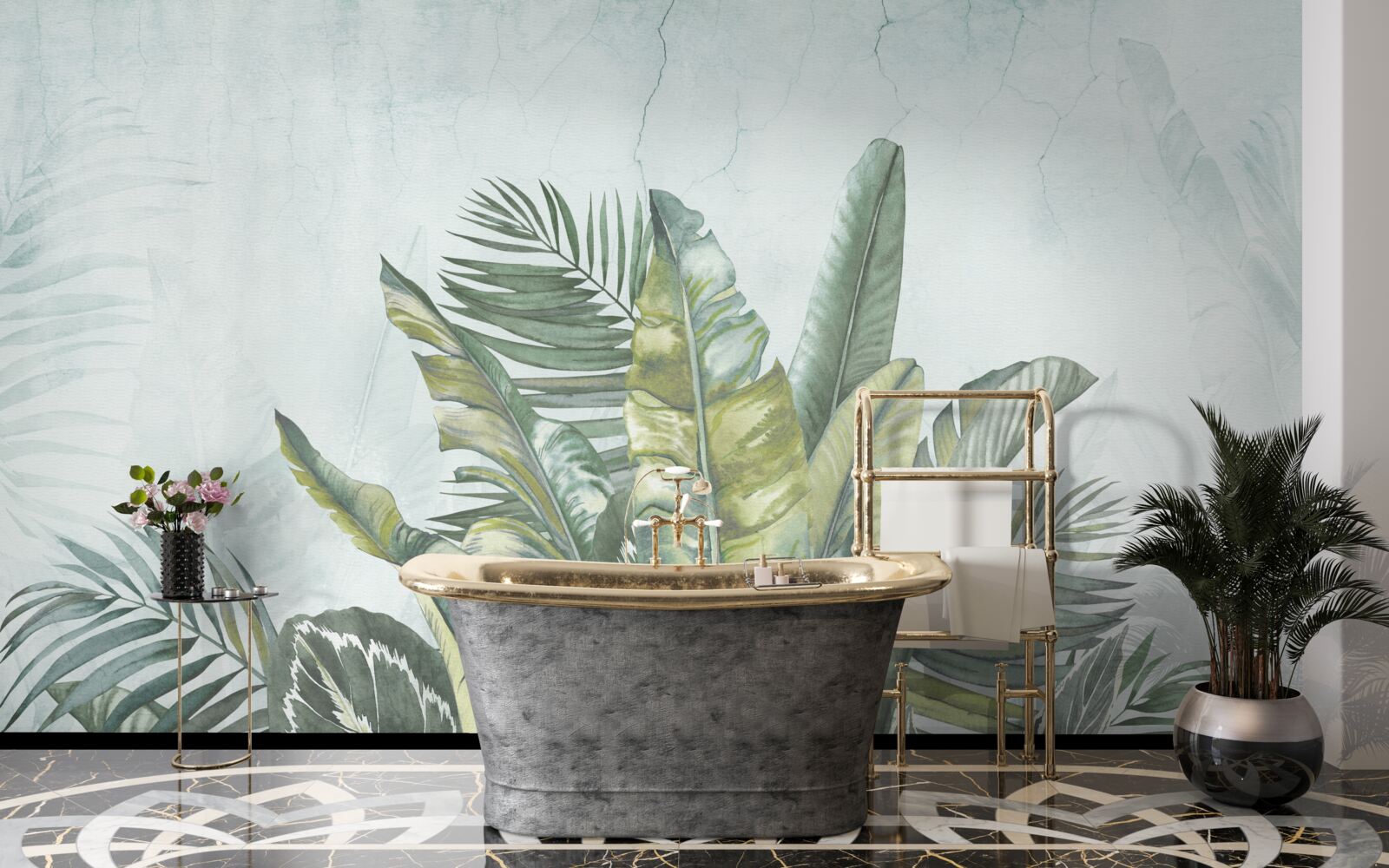 Fototapeta zielony gąszcz tropikalnej roślinności