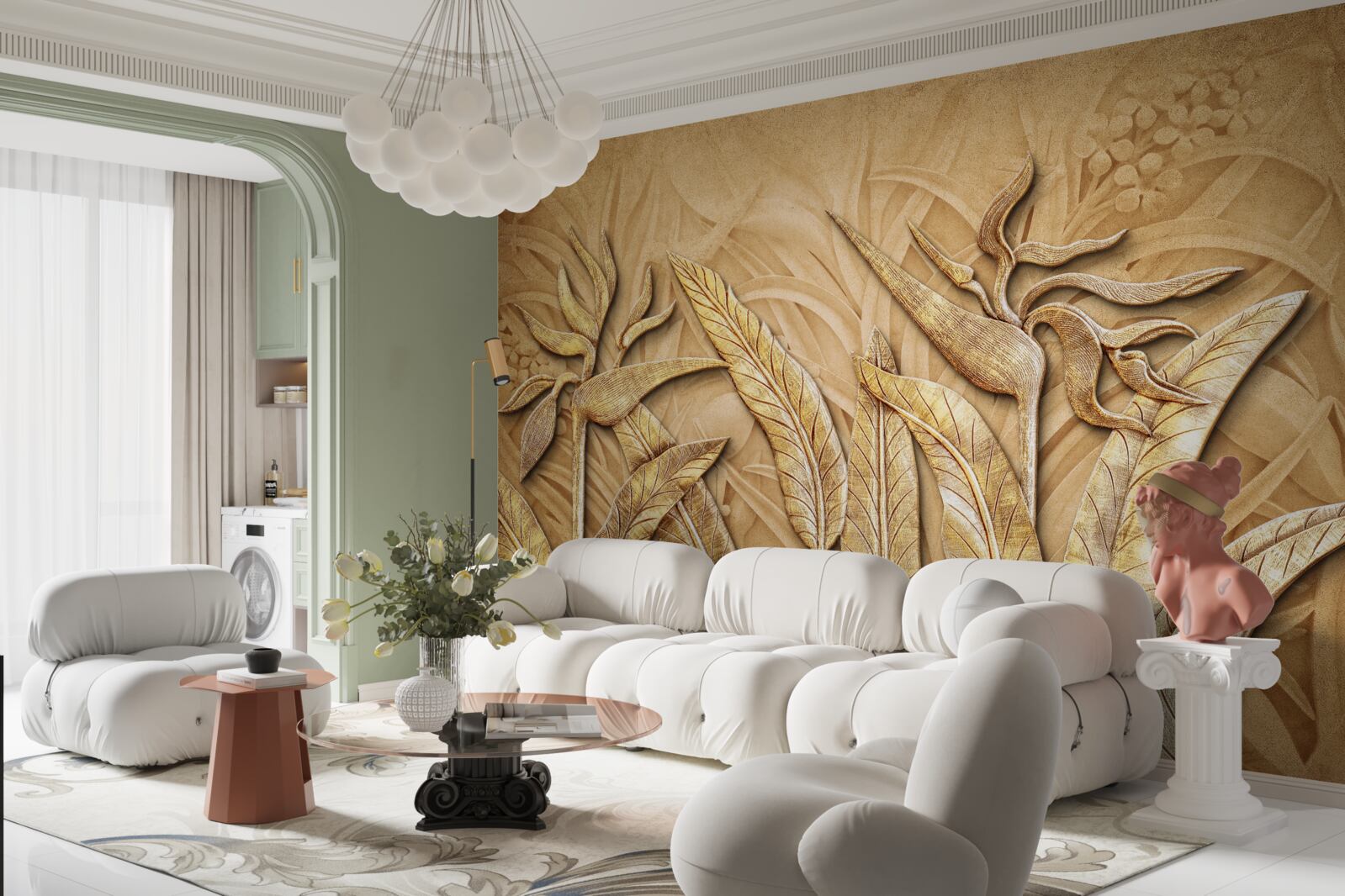 Fototapeta wzory tekstur na liściach drzew