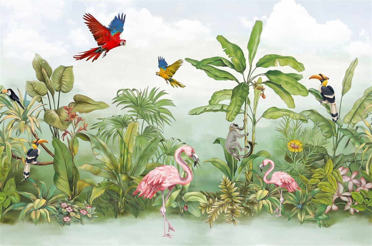 Fototapeta zwierzęta w zadymionych lasach