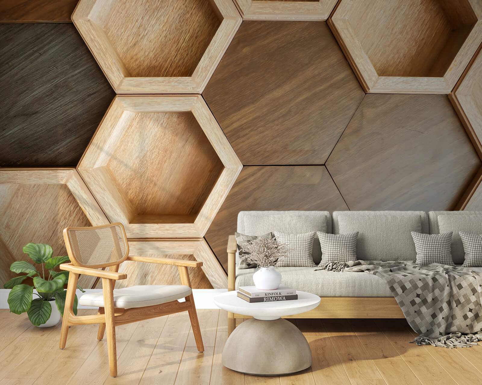 Fototapeta wielokolorowe drewniane komórki