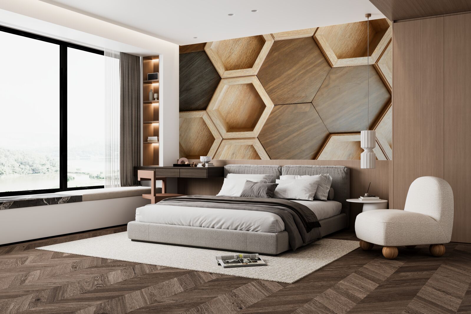 Fototapeta wielokolorowe drewniane komórki