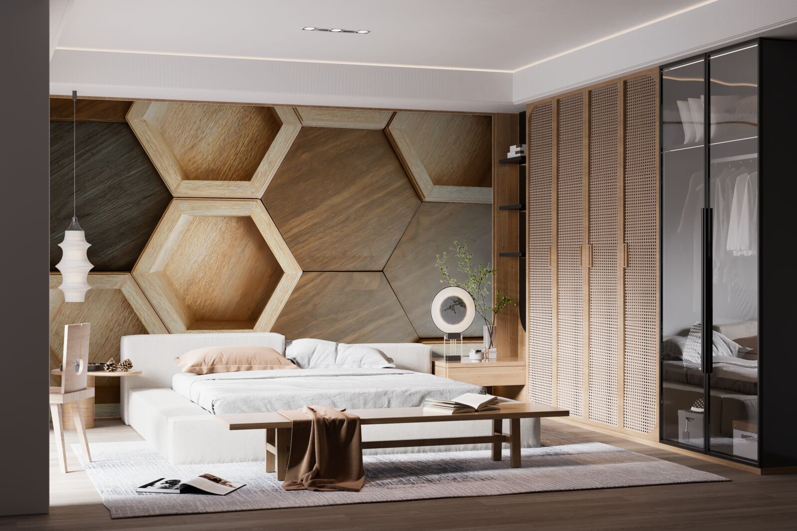 Fototapeta wielokolorowe drewniane komórki