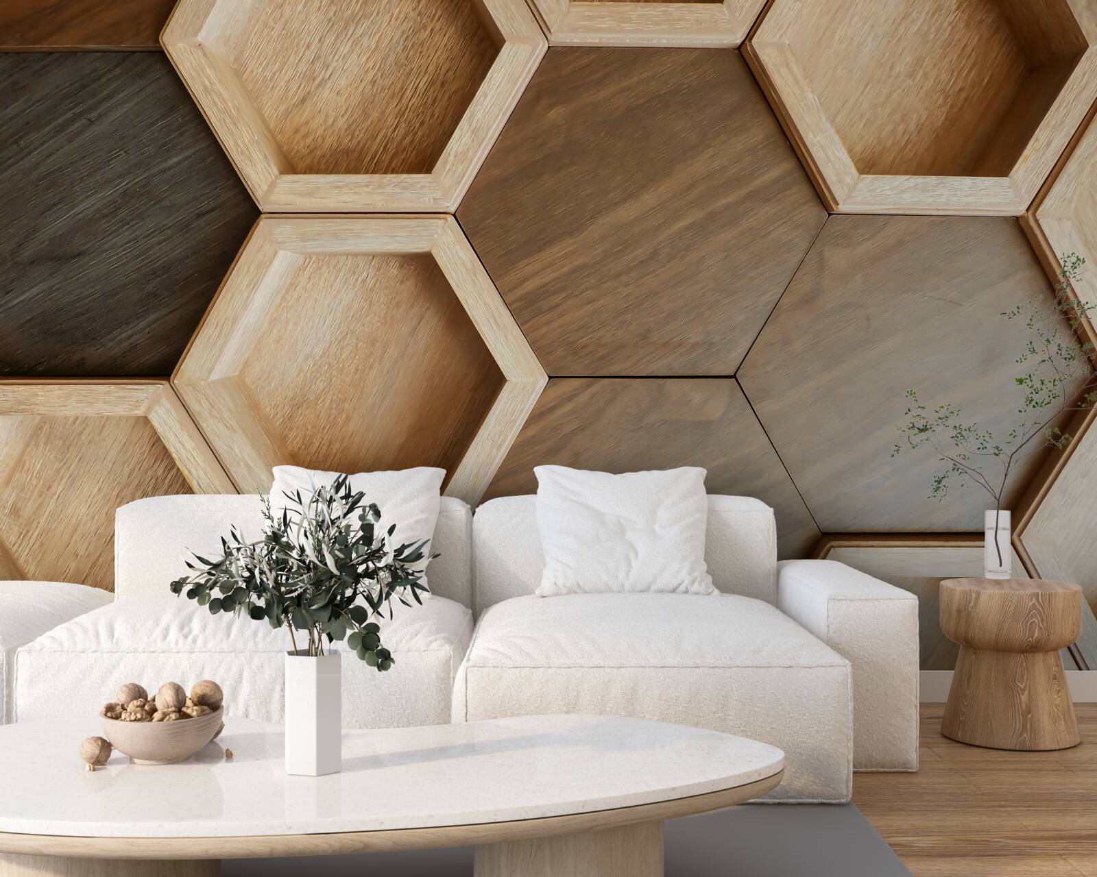 Fototapeta wielokolorowe drewniane komórki