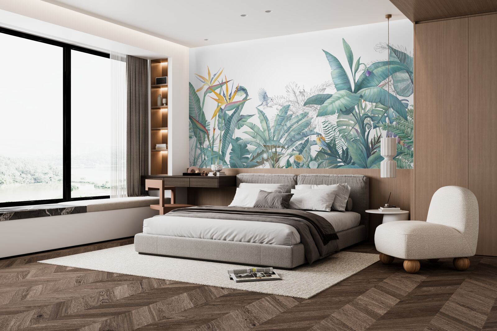 Fototapeta zielone rośliny tropikalne